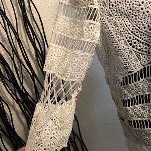 Rafaella Jackets & Coats - Rafaela White Lace Jacket Size PM Rafaella Jackets & Coats - Rafaela White Lace Jacket Size PM